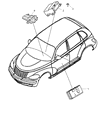 2008 Chrysler PT Cruiser Air Bag Control Module Diagram - 5084006AK