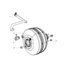 Ram Brake Booster Diagram - 68078739AA
