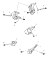 Ram Dakota Engine Mount Diagram - 52855716AB