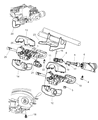 Chrysler Concorde Steering Column Cover Diagram - LJ81VK9