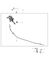 2014 Ram C/V Parking Brake Cable Diagram - 4721495AC