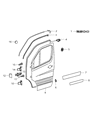 Dodge Sprinter 2500 Door Check Diagram - 68009966AA