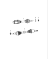 Dodge Journey Axle Shaft Diagram - 52123583AC
