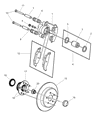 Chrysler PT Cruiser Brake Disc Diagram - V5015652AA