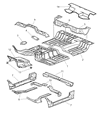 Dodge Ram 3500 Front Cross-Member Diagram - 55277007AA
