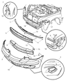 Chrysler PT Cruiser Bumper Diagram - 5127374AB