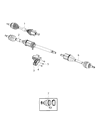 Chrysler 200 Axle Shaft Diagram - 52123729AA