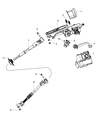 Jeep Wrangler Steering Column Diagram - 55351275AJ