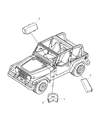 2008 Jeep Wrangler Air Bag Diagram - 5KC81XDVAF