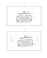 Jeep Wrangler Grille Diagram - 68046306AB
