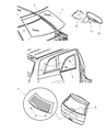 Chrysler Pacifica Windshield Diagram - 5102295AA