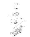 Jeep Grand Cherokee Automatic Transmission Shift Levers Diagram - 68166105AE
