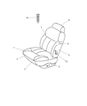 2004 Chrysler Concorde Seat Cushion Diagram - 5093618AA