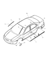 2004 Chrysler Sebring Door Moldings Diagram - WU46YBWAB