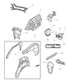 2004 Dodge Neon Wheelhouse Diagram - 5008070AC