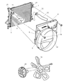 Dodge Ram 2500 Engine Cooling Fan Diagram - 52029077AA