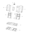 Dodge Challenger Armrest Diagram - 5XH65DX9AA