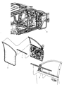 Ram C/V Weather Strip Diagram - 5109807AC