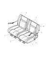 2007 Chrysler PT Cruiser Seat Cover Diagram - 1CZ541D5AA