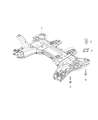 Jeep Compass Front Cross-Member Diagram - 68371783AB