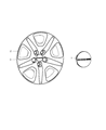 Dodge Dart Wheel Cover Diagram - 4726162AA