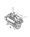 Chrysler Aspen PCV Valve Hose Diagram - 53030851