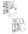 2007 Dodge Dakota Door Hinge Diagram - 55359760AB