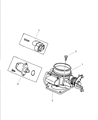 Jeep Wrangler Throttle Body Diagram - 5134741AA