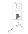 Jeep Cherokee Automatic Transmission Shift Levers Diagram - 6MD102U5AA