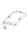 2007 Jeep Liberty Sun Visor Diagram - 5KF91BD1AC