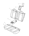 2012 Chrysler 200 Armrest Diagram - 1US61DX9AB