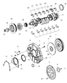 Dodge Ram 3500 Crankshaft Thrust Washer Set Diagram - 5012551AA
