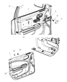 2011 Dodge Charger Armrest Diagram - 1WK37GT5AA
