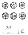 Ram Lug Nuts Diagram - 6036433AA