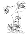 Dodge Neon Automatic Transmission Shift Levers Diagram - 4668205AC