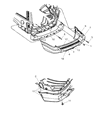 1999 Jeep Grand Cherokee Bumper Diagram - 5EU81HS5