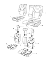 Jeep Cherokee Armrest Diagram - 1WD48HL1AA