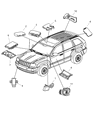 2006 Jeep Grand Cherokee Transmitter Diagram - 56053017AT