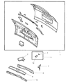 2002 Chrysler Voyager Door Hinge Diagram - 4860295AB