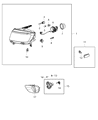 Jeep Compass Headlight Diagram - 68185341AA
