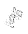 2012 Jeep Compass Seat Cover Diagram - 1UD86XDVAA
