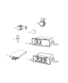 Chrysler Voyager Parking Assist Distance Sensor Diagram - 68193772AJ