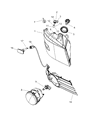 Chrysler Headlight Diagram - 5113337AD