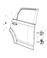 Dodge Door Hinge Diagram - 5067941AA