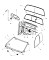 Dodge Ram 4500 Windshield Diagram - 68036992AA