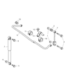 Dodge Sprinter 2500 Sway Bar Link Diagram - 68013817AA