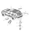 Jeep Grand Cherokee Parking Assist Distance Sensor Diagram - 1EW63SZ0AA