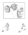 2007 Dodge Ram 2500 Power Steering Pump Diagram - 52121690AA