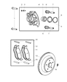 Jeep Wrangler Brake Pad Diagram - BHKH5695