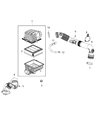 Ram Air Intake Coupling Diagram - 68260352AA
